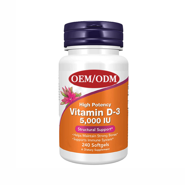 OEM Calcium+Vitamin D Softgels Bulk Packing Free Sample Factory Price Calcium Plus Vitamin D Softgels